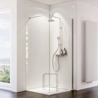 Schulte ExpressPlus Duschrückwand Decodesign 100x255 Cm Hochglanz Brillant-Weiß 1 Schulte ExpressPlus Duschrückwand Decodesign 100x255 Cm Hochglanz Brillant-Weiß