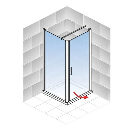 Schulte ExpressPlus Drehtür Seitenwand Mit Duschwanne AlexaStyle2.0 80 X 80 5 Schulte ExpressPlus Drehtür Seitenwand Mit Duschwanne AlexaStyle2.0 80 X 80 – Bild 5