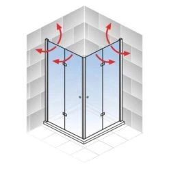 Schulte ExpressPlus Drehfalttür Eckeinstieg Garant Mit Duschwanne 90x90 Cm 12 Schulte ExpressPlus Drehfalttür Eckeinstieg Garant Mit Duschwanne 90x90 Cm -Schulte 060991064487 2053 064487 5