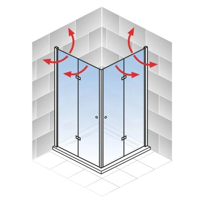 Schulte ExpressPlus Drehfalttür Eckeinstieg Garant Mit Duschwanne 90x90 Cm 6 Schulte ExpressPlus Drehfalttür Eckeinstieg Garant Mit Duschwanne 90x90 Cm – Bild 6