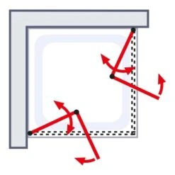 Schulte ExpressPlus Drehfalttür Eckeinstieg Garant Mit Duschwanne 90x90 Cm 11 Schulte ExpressPlus Drehfalttür Eckeinstieg Garant Mit Duschwanne 90x90 Cm -Schulte 060991064487 2053 064487 6