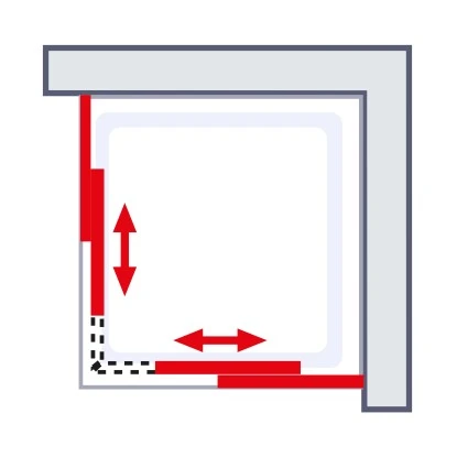 Schulte ExpressPlus Eckeinstieg Variabel Sunny80-90 X 80-90 X 180 Cm 4-teilig 4 Schulte ExpressPlus Eckeinstieg Variabel Sunny80-90 X 80-90 X 180 Cm 4-teilig – Bild 4