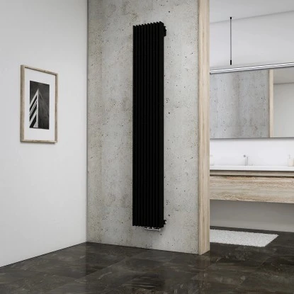 Schulte Design-Heizkörper London Mit Mittenanschluss 1.111 W Pearl-Schwarz 2 Schulte Design-Heizkörper London Mit Mittenanschluss 1.111 W Pearl-Schwarz – Bild 2