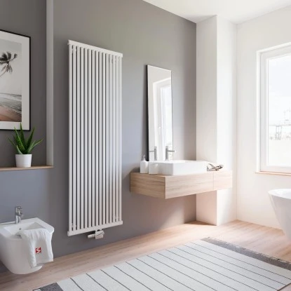 Schulte Design-Heizkörper Kiel Mit Mittenanschluss 1.186 W Pearl-Schwarz 2 Schulte Design-Heizkörper Kiel Mit Mittenanschluss 1.186 W Pearl-Schwarz – Bild 2