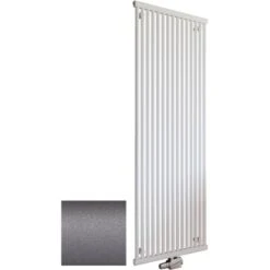 Schulte Design-Heizkörper Kiel Mit Mittenanschluss 1.186 W Reflex-Grau