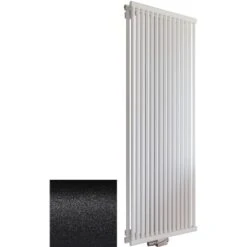 Schulte Design-Heizkörper Kiel PowerPack M. Mittenanschl. 2.026 W Pearl-Schwarz