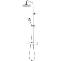 Schulte ExpressPlus Duschsystem Rain III Mit Thermostat Verchromt