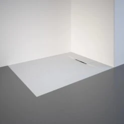 Schulte ExpressPlus Duschwanne DWM-Tecmit Steinstruktur 80 X 100 Cm Mattweiß