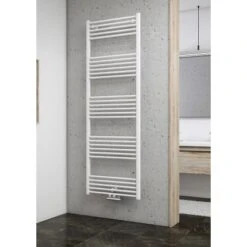 Schulte Design-Heizkörper Gerade Mit Mittenanschluss 744 W Alpinweiß