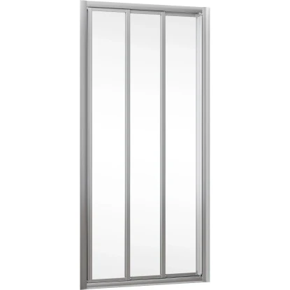 Schulte Kristall Trend Gleittür 3-teilig 80 Cm Kunstglas Softline Hell 2 Schulte Kristall Trend Gleittür 3-teilig 80 Cm Kunstglas Softline Hell – Bild 2