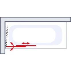 Schulte Wannenaufsatz Ausziehbar M. Handtuchhalter Echtglas 140 Cm X 70 - 118 Cm -Schulte 32020 2053 4060991002670 6