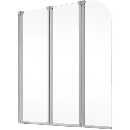 Schulte Badewannenaufsatz 3-teilig 125 Cm X 140 Cm Echtglas Klar Hell 2 Schulte Badewannenaufsatz 3-teilig 125 Cm X 140 Cm Echtglas Klar Hell – Bild 2