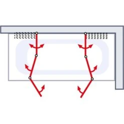 Schulte Badewannenaufsatz Kunstglas Alu Natur 2 X 104 Cm X 140 Cm -Schulte 32020 2053 4060991006173 6