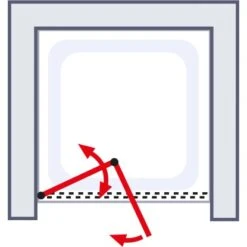 Schulte Falttür Kristall/Trend 90 Cm X 185 Cm Echtglas Klar Hell -Schulte 32020 2053 4060991007019 6