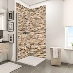 Schulte DecoDesign Duschrückwand Dekor Stein Verbl. Hell 255 X 100 Cm -Schulte 32020 2053 4060991008757 7
