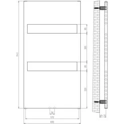 Schulte ExpressPlus Design-Heizkörper Turin Anschl. Unten HxB 114,3x60,5cm 449W 6 Schulte ExpressPlus Design-Heizkörper Turin Anschl. Unten HxB 114,3x60,5cm 449W -Schulte 32020 2053 4060991036422 6