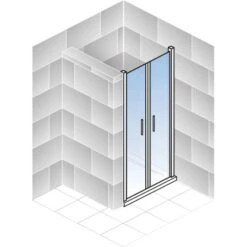 Schulte ExpressPlus Pendeltür In Nische AlexaStyle2.0 Alunatur 90x192cm -Schulte 32020 2053 4060991037580 5