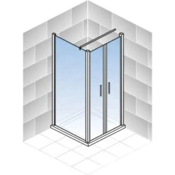 Schulte ExpressPlus Pendeltür AlexaStyle2.0 Alunatur 90x90x192cm 8 Schulte ExpressPlus Pendeltür AlexaStyle2.0 Alunatur 90x90x192cm -Schulte 32020 2053 4060991037603 5