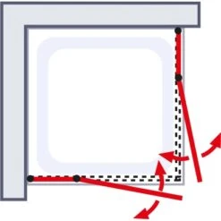 Schulte ExpressPlus Eckeinstieg 4-tlg. AlexaStyle2.0 Alunatur 80x80x192cm -Schulte 32020 2053 4060991037672 6