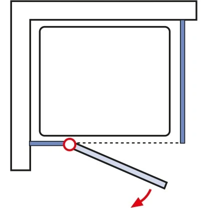 Schulte ExpressPlus Drehtür MasterClasslinks Chromoptik 90x200cm 5 Schulte ExpressPlus Drehtür MasterClasslinks Chromoptik 90x200cm – Bild 5