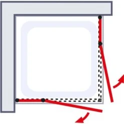 Schulte ExpressPlus Eckeinstieg 4-tlg. MasterClass Chromoptik 80x80x200cm -Schulte 32020 2053 4060991038341 6