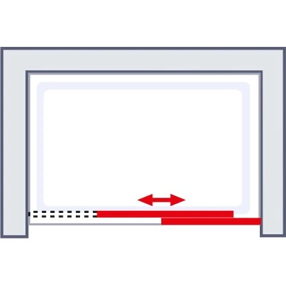 Schulte ExpressPlus Gleittür In Nische MasterClass Rechts Chromoptik 120x200cm 4 Schulte ExpressPlus Gleittür In Nische MasterClass Rechts Chromoptik 120x200cm – Bild 4