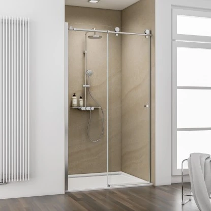 Schulte ExpressPlus Gleittür In Nische MasterClass Links Chromoptik 120x200cm 1 Schulte ExpressPlus Gleittür In Nische MasterClass Links Chromoptik 120x200cm