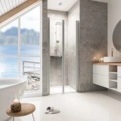 Schulte ExpressPlus Pendeltür In Nische Garant Alunatur 90x200cm