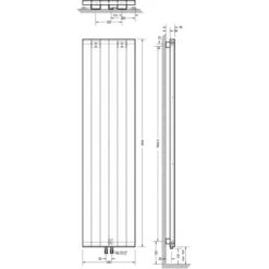 Schulte Design-Heizkörper New York HxB 180,6 X 45,6 Cm 771 W -Schulte 32020 2053 4060991039607 6