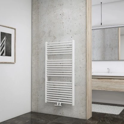 Schulte Design-Heizkörper Turbo II Mit Mittenanschluss 627 W Alpinweiß 2 Schulte Design-Heizkörper Turbo II Mit Mittenanschluss 627 W Alpinweiß – Bild 2