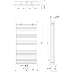 Schulte Design-Heizkörper Turbo II Mit Mittenanschluss 627 W Alpinweiß 5 Schulte Design-Heizkörper Turbo II Mit Mittenanschluss 627 W Alpinweiß -Schulte 32020 2053 4060991041020 6