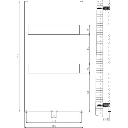 Schulte Design-Heizkörper Turin Anschluss Unten HxB 114,3 X 60,5 Cm 449 W 4 Schulte Design-Heizkörper Turin Anschluss Unten HxB 114,3 X 60,5 Cm 449 W – Bild 4