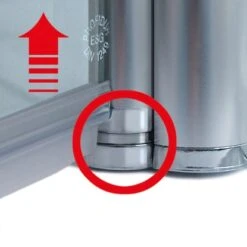 Schulte ExpressPlus Eckeinstieg Mit Drehfalttür Garant Fliesen 200x80cm -Schulte 3342 2053 HebSenk Profil 2 10