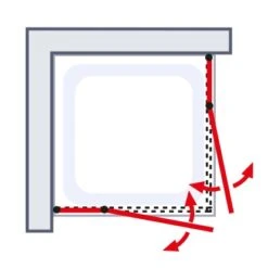 Schulte Eckeinstieg Youngline Chromoptik Depoli Light 192 Cm X 90 Cm X 90 Cm -Schulte 4037563122548 6