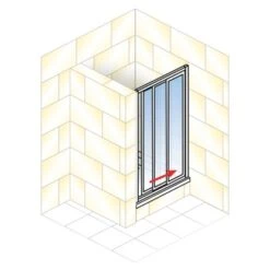 Schulte Sunny Gleittür In Nische 80 X 175 Cm Weiß 6 Schulte Sunny Gleittür In Nische 80 X 175 Cm Weiß -Schulte 4060991002069 5