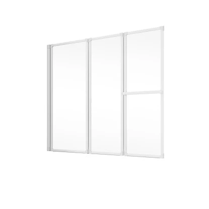 Schulte Komfort Badewannenfaltwand 3-tlg. 151,8 X 140 Cm Weiß 2 Schulte Komfort Badewannenfaltwand 3-tlg. 151,8 X 140 Cm Weiß – Bild 2