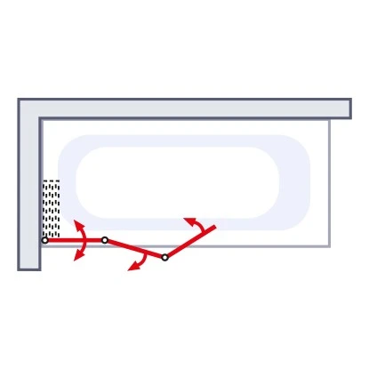 Schulte Komfort Badewannenfaltwand 3-tlg. 151,8 X 140 Cm Weiß 4 Schulte Komfort Badewannenfaltwand 3-tlg. 151,8 X 140 Cm Weiß – Bild 4