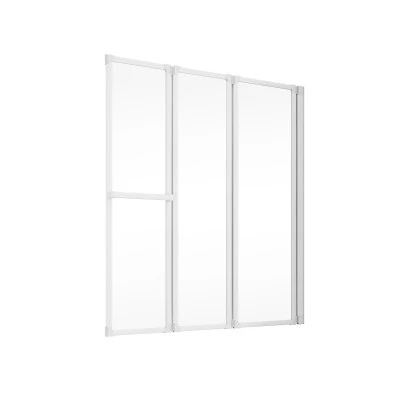 Schulte Komfort Badewannenfaltwand 3-tlg. 126,8 X 140 Cm Weiß 2 Schulte Komfort Badewannenfaltwand 3-tlg. 126,8 X 140 Cm Weiß – Bild 2