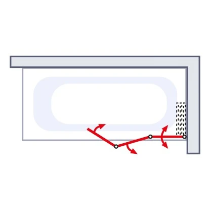 Schulte Komfort Badewannenfaltwand 3-tlg. 126,8 X 140 Cm Weiß 3 Schulte Komfort Badewannenfaltwand 3-tlg. 126,8 X 140 Cm Weiß – Bild 3