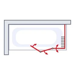 Schulte Komfort Badewannenfaltwand+Seitenwand 128,8 X 70 X 140 Cm -Schulte 4060991004858 6
