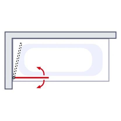 Schulte Komfort Badewannenfaltwand 1-tlg. Mit Handtuchhalter 70 X 140 Cm Weiß 3 Schulte Komfort Badewannenfaltwand 1-tlg. Mit Handtuchhalter 70 X 140 Cm Weiß – Bild 3