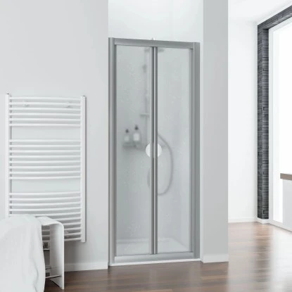 Schulte Falttür Für Nischen Kristall/Trend Alu-Natur BxH 90 X 185 Cm 1 Schulte Falttür Für Nischen Kristall/Trend Alu-Natur BxH 90 X 185 Cm