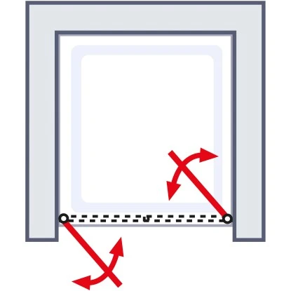 Schulte Falttür Für Nischen Kristall/Trend Alu-Natur BxH 90 X 185 Cm 3 Schulte Falttür Für Nischen Kristall/Trend Alu-Natur BxH 90 X 185 Cm – Bild 3