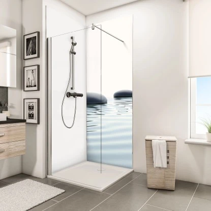 Schulte DecoDesign Duschrückwand "Zen Steine & Wasser" 210 X 90 Cm 3 Schulte DecoDesign Duschrückwand "Zen Steine & Wasser" 210 X 90 Cm – Bild 3