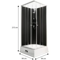 Schulte Komplettduschkabine Korfu II Mit Boiler Pumpe Alu-Natur Schwarz 9 Schulte Komplettduschkabine Korfu II Mit Boiler Pumpe Alu-Natur Schwarz -Schulte 4060991009808 2053 3 1