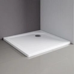 Schulte Schürze Für Duschwanne Quadrat Extraflach Alpinweiß 90 X 90 Cm