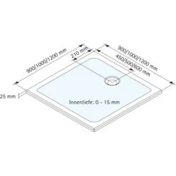 Schulte Duschwanne Quadrat Schulte-plan Alpinweiß 90 Cm X 90 Cm 5 Schulte Duschwanne Quadrat Schulte-plan Alpinweiß 90 Cm X 90 Cm -Schulte 4060991011382 2053 5