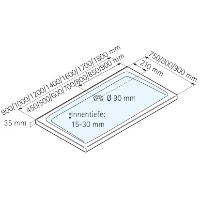 Schulte Duschwanne Rechteck Extra-flach Alpinweiß Inkl.Füße & Ablauf 75 X 160 Cm 3 Schulte Duschwanne Rechteck Extra-flach Alpinweiß Inkl.Füße & Ablauf 75 X 160 Cm – Bild 3