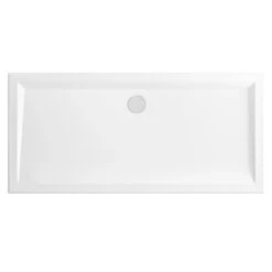 Schulte Duschwanne Rechteck Extra-flach Alpinweiß Inkl.Füße & Ablauf 80 X 170 Cm