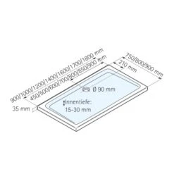 Schulte Duschwanne Rechteck Extra-flach Alpinweiß Inkl.Füße & Ablauf 80 X 180 Cm -Schulte 4060991011689 2053 3